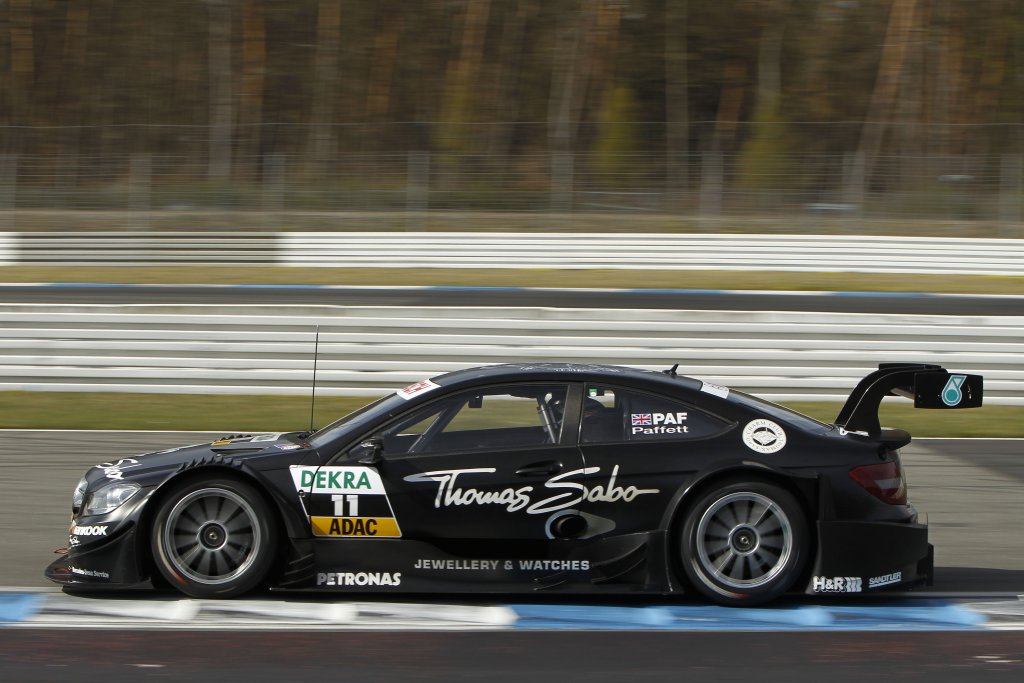 Gary Paffett satte hurtigste tid i sin nye Mercedes racer
(Foto: DTM Media)